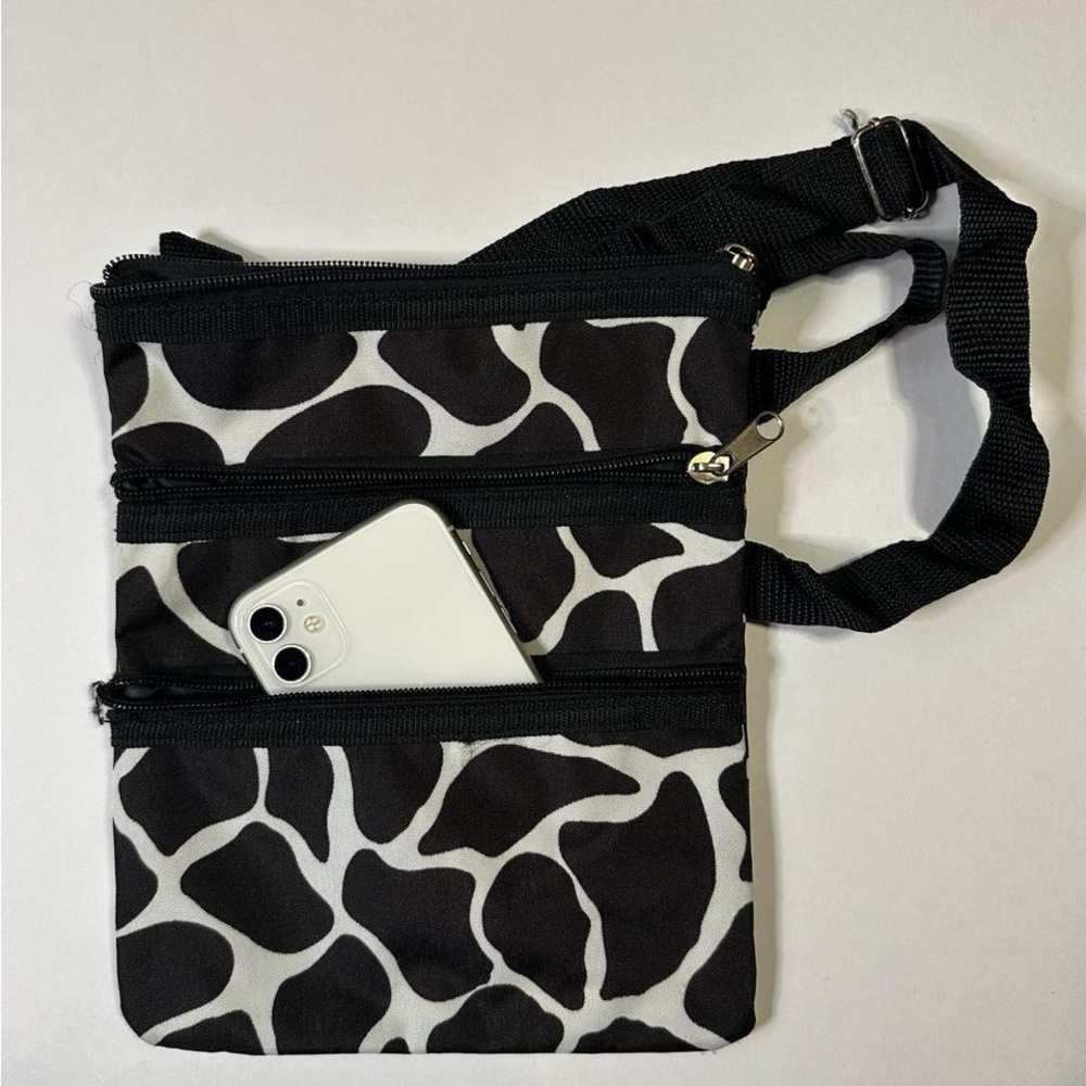 Stylish Black and White Crossbody Bag